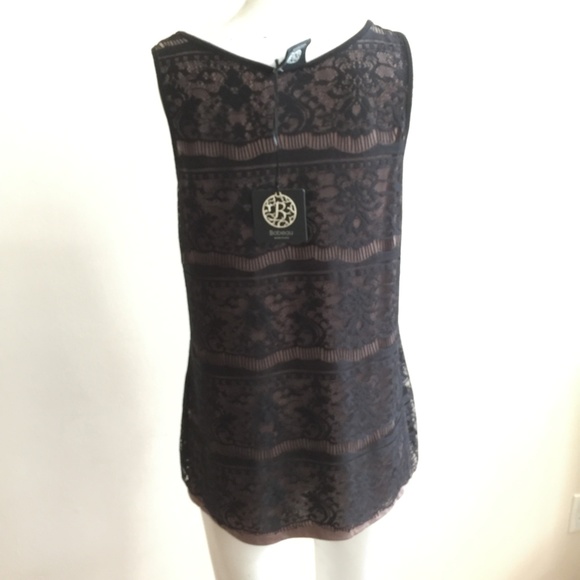 NWT! Bobeau Lace Blouse - Picture 3 of 4